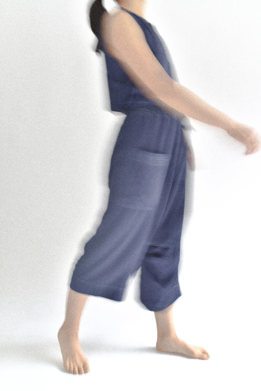Oceanus | Pants with Contrast Stitching