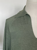 Knit Polo Pullover - Field Green