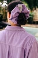 Cotton Terry Scrunchie - Mauve