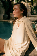 Cotton Terry Classic Pullover - Crema