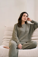 Multi-Ribbed Pullover - Sage Leaf