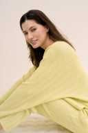 Multi-Ribbed Pullover - Lemon Mousse