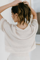 Knit Cropped Shirt - Calico