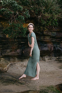 Knit Easy Dress - Field Green