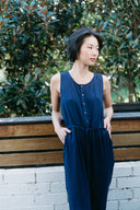 Jumpsuit in Midnight Blue