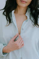 Modern Sleep Shirt in Honeydew Front Detail
