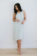 Low Back Flowy Dress in Honeydew