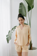 Knit Polo Pullover - Honeycomb