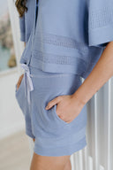 Knit Drawcord Shorts - Lilac