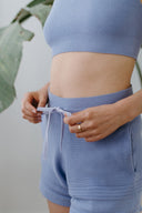 Knit Drawcord Shorts - Lilac