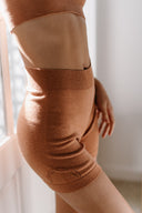 Knit Biker Boyshort - Terracotta