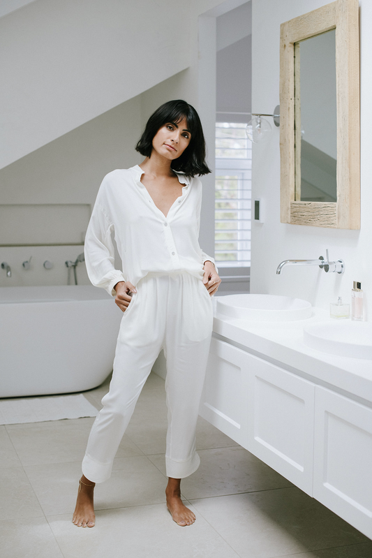 The Classic SOL Set: Shirt and Lounge Pants in Silky EcoVero