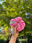 Cotton Terry Scrunchie - Azalea