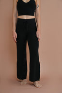 Knit Drawcord Pants - Noir