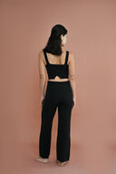 Knit Drawcord Pants - Noir