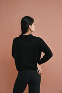 Knit Polo Pullover - Noir