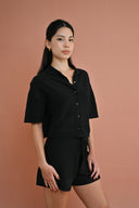 Knit Drawcord Shorts - Noir