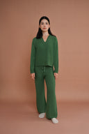 Knit Drawcord Pants - Woodland Green
