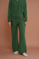 Knit Drawcord Pants - Woodland Green