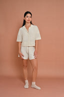 Knit Drawcord Shorts - Cloud Dancer