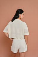 Knit Drawcord Shorts - Cloud Dancer