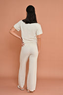 Knit Cropped Tee - Cloud Dancer