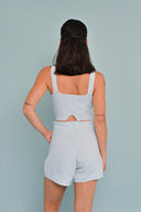 Knit Drawcord Shorts - Cloud Sky