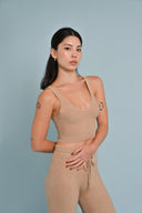 Knit Cropped Tank - Sable