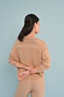 Knit Polo Pullover - Sable