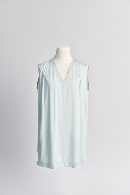 Oceanus | Dress with Contrast Stitching in Silky EcoVero