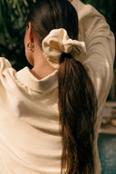 Cotton Terry Scrunchie - Crema