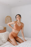 Knit V-Neck Bralette