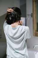 Relaxed Tee in Honeydew Back Detail
