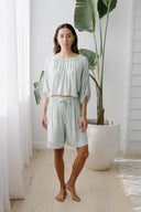 Lounge Top in Honeydew with Boyfriend Lounge Shorts