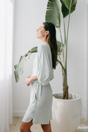 Lounge Top in Honeydew with Boyfriend Lounge Shorts