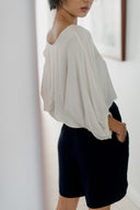 Lounge Top in Ivory with Boyfriend Lounge Shorts