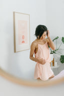 Breezy Cami in Light Coral with Lounge Shorts