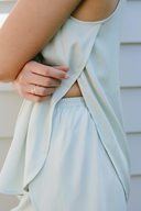 Breezy Cami in Honeydew with Lounge Shorts