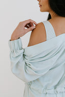 Lounge Robe in Honeydew with Flowy Dress
